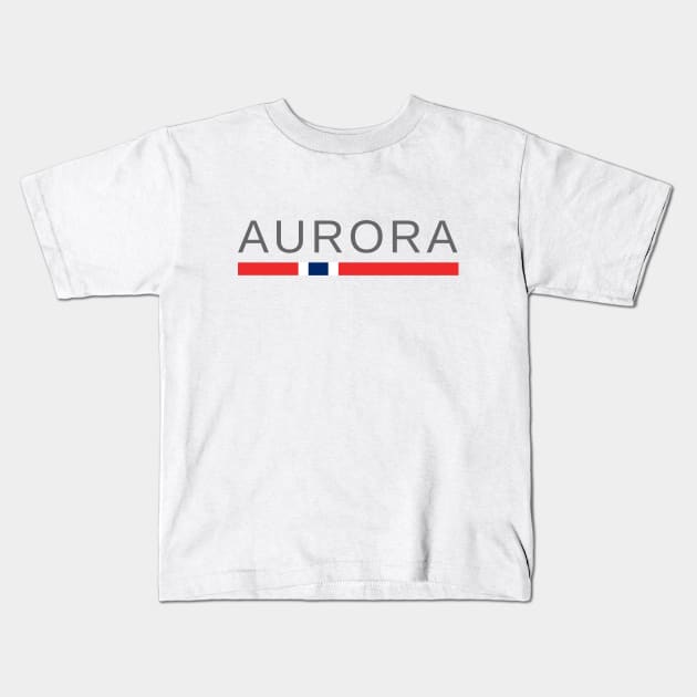 Aurora Borealis Norway Kids T-Shirt by tshirtsnorway
